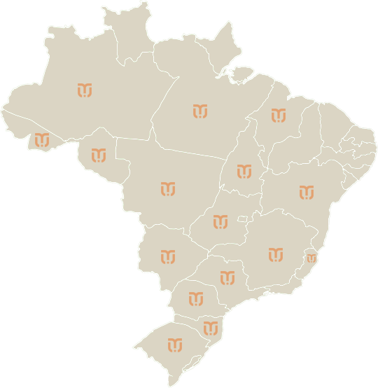 Mapa da área de contato